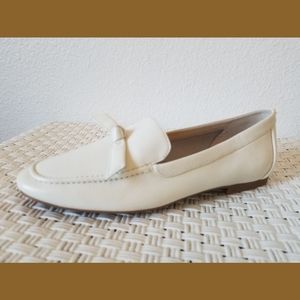 Cole Haan Cream Caddie Leather Loafers 7.5